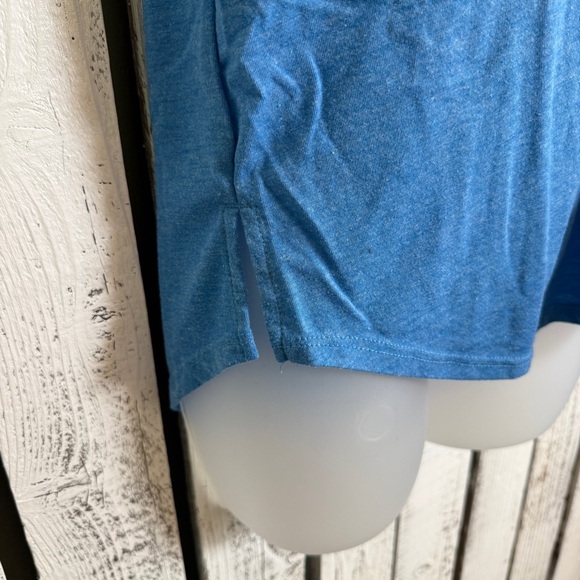 TEXAS Home Free V-neck Sleeveless Light Blue Tank Top Size Large Relaxed‎ Fit - Picture 5 of 10